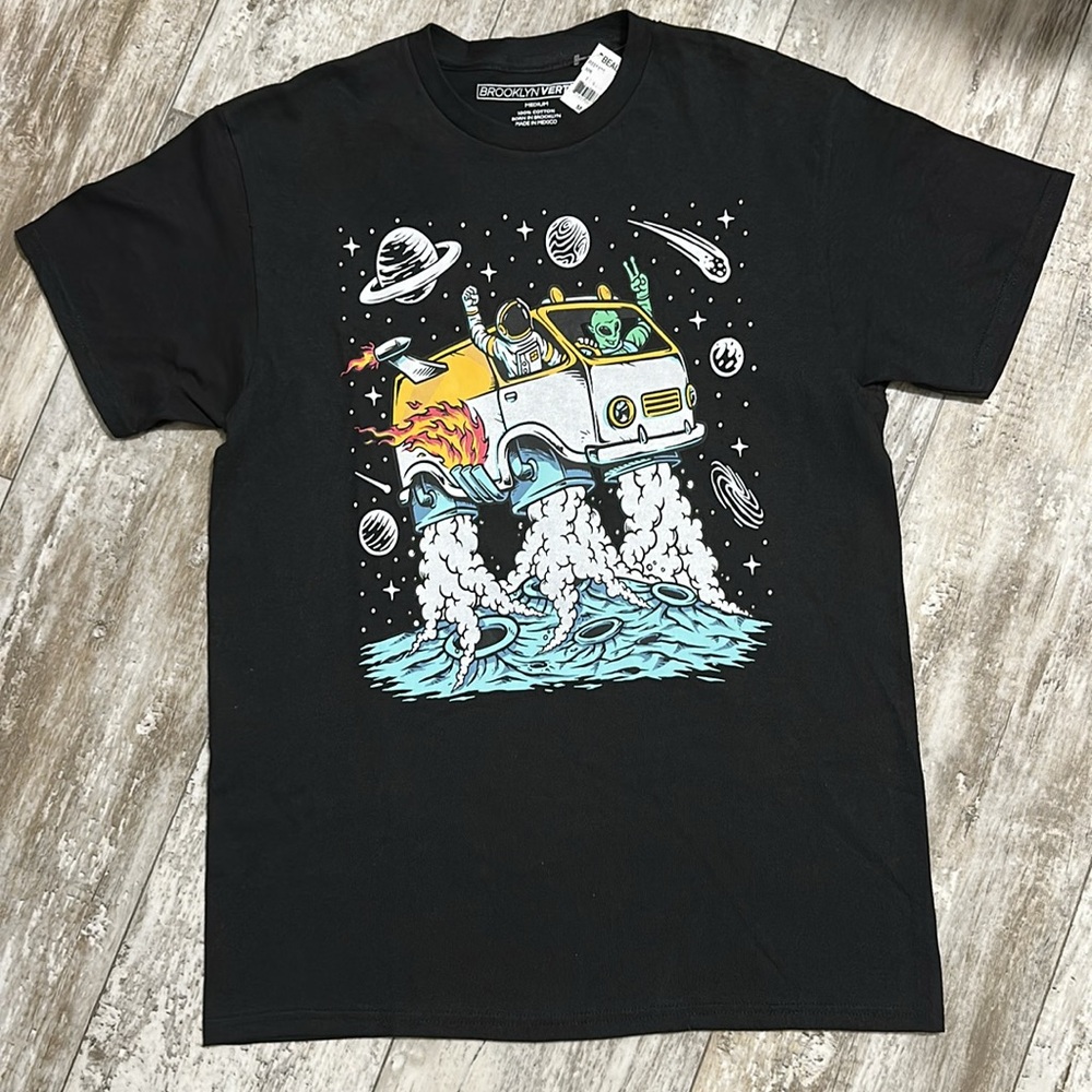 Brooklyn Vertical Space Alien Graphic Tee
